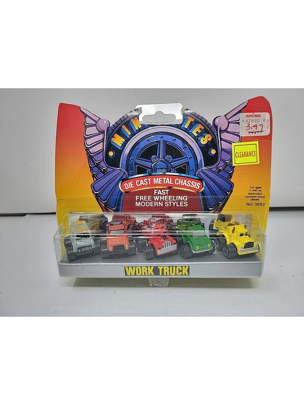 VTG Charter King Mini Mites Work Truck, Die Cast Metal Chassis